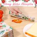 120 Pack Floral Paper Napkins Disposable Hand Towels for Party and Bridal & Baby Shower, Watercolor Floral Napkins Paper Hand Towels for Bathroom Guest Towels Paper for Bathroom Wedding Birthday Party