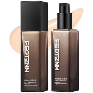 Feotznw Flawless Finish Foundation Makeup - Lightweight Medium Coverage, Semi-Matte Finish for Uneven Skin Tone, Vegan & Cruelty-Free -1.014 Fl Oz-Beige.