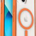 FNTCASE for iPhone 15 Case: for iPhone 14 | iPhone 13 Case Support Magnetic Charging Military Grade Drop Protection Anti Yellowing | Rugged Shockproof Phone Cover - 6.1 inch (Clear)