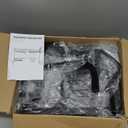 Over The Sink Dish Drying Rack, Adjustable (25.5 to 33.5 inch) 2 Tier Metal Steel Dish Drying Racks for Kitchen Counter with Hooks Paper Towel Utensil Cup Holder Sink Caddy (Black)