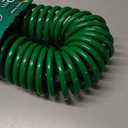 Retractable Garden Hose 66 FT, EVA Flexible Curly Water Pipes with 7-Pattern Spray Nozzle for Boat, Greenhouse, Yard, Patio, Green