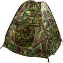 Military Pop Up Play Tent - Collapsible Army Indoor Outdoor Camouflage Playhouse Hunting Toy for Kids, Single Person