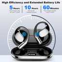 Translation Earbuds, 3-in-1 AI Language Translator Earbuds with Premium Sound, Long Battery Life, Translating Earbud with Charging Case for Business, Learning, and Travel, Modern Black