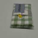 maxmill Checkered Rectangle Tablecloth Water Resistance Wrinkle Free Spillproof Heavy Weight Gingham Plaid Table Cloth for Buffet Banquet Parties Event Holiday Dinner, 60 x 84 Inch Mint and White (84" x 60" (Rectangular))