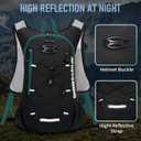 Lightweight Hydration Backpack, Running Backpack with 2L Water Bladder, Hydro Water Daypack for Cycling Hiking Rave for Men Women