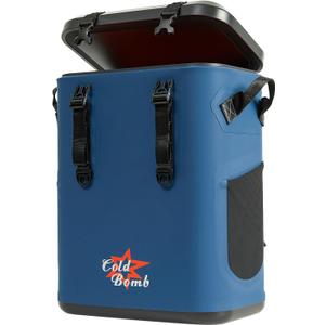Magnetic Backpack Cooler Bag, Cold Retention Soft Coolers 30 Can Insulated Soft Sided Cooler with Waterproof Bag