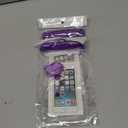 2pcs Glow-in-The-Dark airbag Mobile Phone Dry Bag with Touch Screen Diving Adaptation to iPhone16.15.14.13 Series (Luminous - Purple)