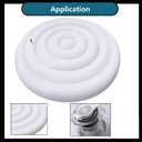 5.3 FT Inflatable Hot Tub Cover for Round Hot Tub Cover Foldable Protective Rain Overflow Cover Energy Saving Lid for Outdoor Inflatable Hot Tubs