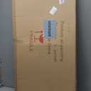 AMEI Art, 24X48Inch Hand Painted Abstract Teal Blue Textured Oil Paintings Floral Artwork Acrylic Canvas Paintings Wall Art Wood Inside Framed Ready to Hang