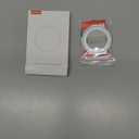 Grat 4 for Magsafe Magnetic Phone Grip Stand, 360 Rotatable Elastic Strap Loop, Detachable Ultra-Thin Aluminum Ring Kickstand Compatible with iPhone 17 Pro Max Air 16 15 14 13 12, Silver