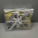 Madison Park Bed in A Bag - Trendy Casual Design Cozy Comforter with Complete Sheet Set with Side Pocket, All Season Cover, Matching Shams, Twin XL, Alexis, Leaf Yellow 6 Piece