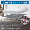 Meliusly Heavy Duty Bunkie Board California King (72x84) - Non-Slip Breathable Bed Support Board for Slatted Bed Frame, Anti-Sag Under Bed Support, Noise Minimizing Moisture Resistant