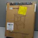 Outdoor Side Table, Double Layer Small Side Tables,All Weather Adirondack Side Table, Waterproof Outdoor End Tables for Patio, Pool, Porch (Brown)