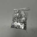 uxcell 100Pcs M6x12mmx4mm Square Nuts, Carbon Steel Zinc Plated Coarse Thread Square Nuts Fasteners for Home Repairs and Professional Engineering, Silver