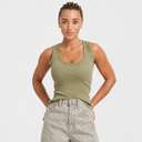 Women's Slim Fit Tank Top - Universal Thread Olive Green, Size S