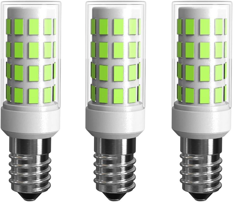 E14 LED Bulbs 3 Pack E14 European Screw Base for Electric Window Candle Lamp,Refrigerator Bulb E14 Cooker Hood Oven Bulb,3.5W Equivalent to35W Incandescent Bulb 350LM AC120V (DaylightWhite6000K)
