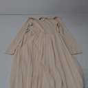 ZESICA Women's Fall Long Sleeve Midi Dress 2025 Casual Crewneck Knit Belted Pleated A Line Flowy Party Dresses