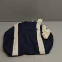 Small Gym Bag Duffel Bag for Women Men Fitness Sports Bag Workout Adjustable Detachable Shoulder Strap Lightweight Carry on Travel Duffle Bag (Navy/Off-White, 19" / Medium / 24L)