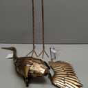 Pure Garden Flying Crane Garden Statue - 35-Inch-Tall Metal Yard Art Crane Statues for Outdoor Decor - Yard Crane Garden Sculptures & Figurines - Lawn Ornaments for Patio, Pond, or Backyard