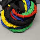 Resistance Bands Set, 10-50 lbs, Multi-Color Exercise Bands with Handles, Carrying Bag