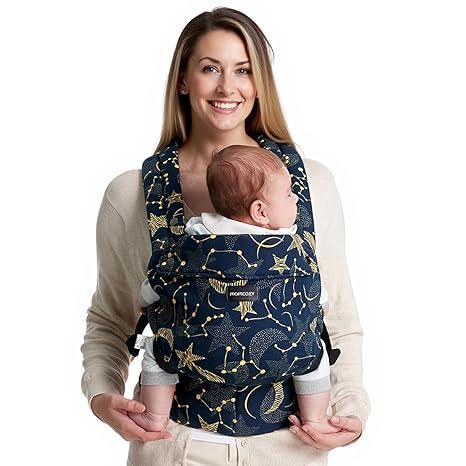 Momcozy Baby Carrier - Ergonomic, Cozy and Lightweight Carrier for 7-44lbs, Effortless to Put On, Ideal for Hands-Free Parenting, Enhanced Lumbar Support, Purehug for Infant to Toddler, 
Starry Night