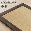 Wood Framed Mirrors for Wall, Brown Bathroom Vanity Mirror for Over Sink 24 x 36, Rustic Wall Mirror for Bathroom Sink Hallway Entryway Bedroom Living Room Farmhouse Boho Style