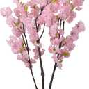 6ft Tall Pink Artificial Cherry Blossom Trees, Realistic Handmade Plant, Fake Cherry Blossom Tree for Home Office Indoor Outdoor Party Wedding Christmas Decor (5.9FT)