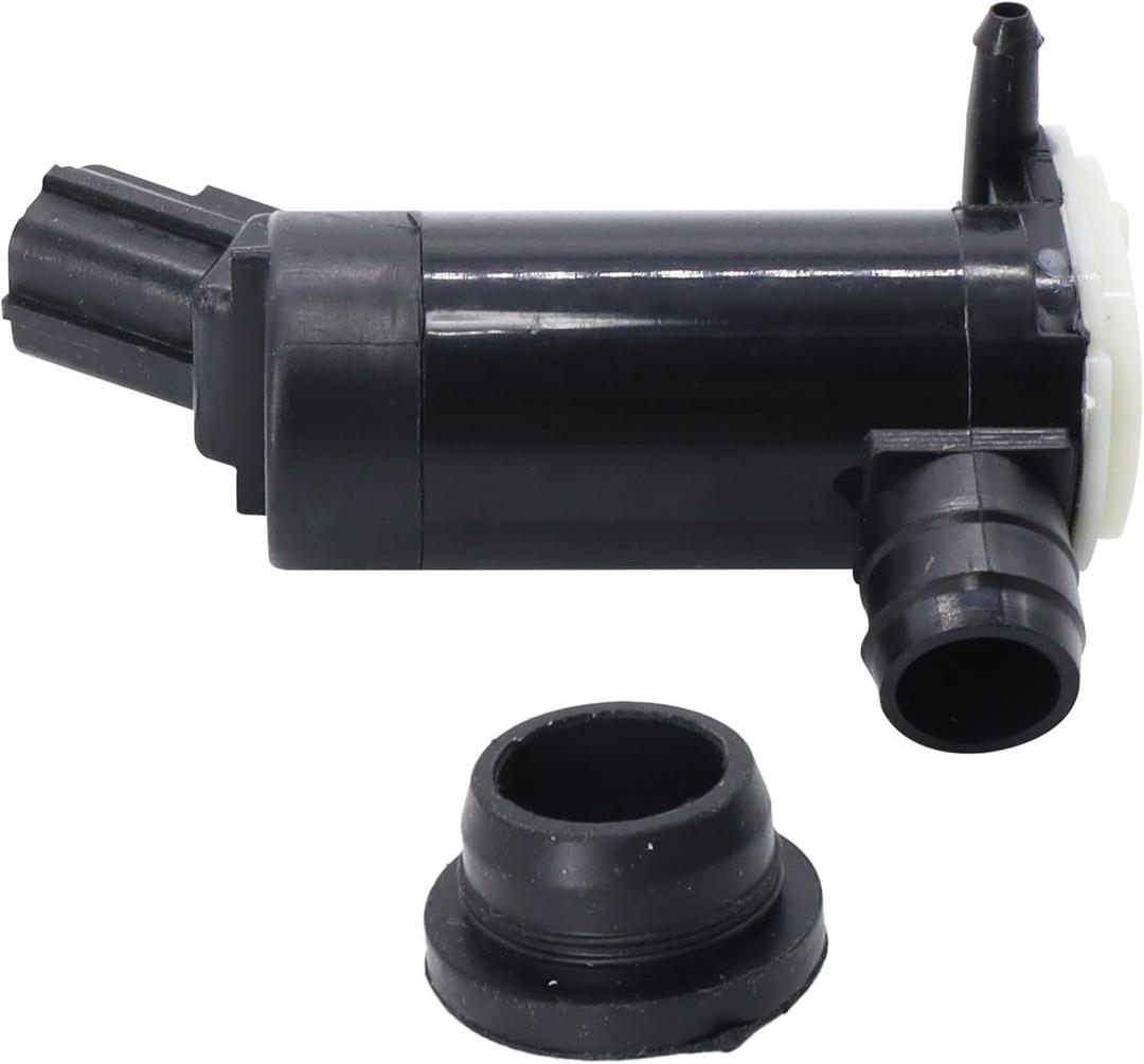 HiSport 6F9Z-17664-A Windshield Washer Pump - Compatible with Ford F-150 Expedition Explorer Focus Five Hundred Freestar Freestyle Excursion Explorer Sport Trac