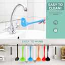 5 Pieces Silicone Ladles for Cooking - Small Soup Ladle Spoon Heat Resistant Kitchen Ladle Spoons, Cooking and Serving Spoon for Soup Sauce Chili Gravy Canning Pouring (5 Colors)