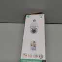 WESECUU Light Bulb Security Camera -5G& 2.4GHz WiFi 2K Security Cameras Wireless Outdoor Motion Detection and Alarm,Two-Way Talk,Color Night Vision,Human Detection, Bulb Camera Compatible with Alexa (2K/1-Pack, White)