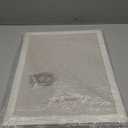 DOLLAR BOSS Bulletin Boards with Linen 1-Pack 16''X 12'' Double-Sided Cork Board for Walls Wood Framed Bulletin Boards, Small Pin Board for Home Kitchen Office Decorative Hanging 10 Pushpins (White)