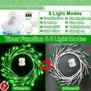 [Timer & 8 Modes] 6 Ft 48 LED St Patricks Day Garland, St Patricks Day Decorations St Patricks Garland with Shamrock Lights St Patricks Day Lights St Patricks Day Decor for Home Table Mantle Porch