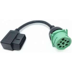 Right Angle OBD2 OBDII 16pin Male to J1939 Female Port OBD2 Cable for Diagnostic Tool & Code Reader & ELD Tracker