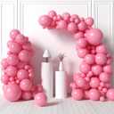 HOUSE OF PARTY Pastel Pink Balloons | Valentine's Day Balloons Garland Kit, 5/12/18 Inch | Balloon Arch for Birthday Party, Wedding & Valentines Day Decorations