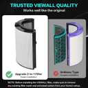 360 Combi Glass True H13 HEPA + Carbon Filter for Dyson HP1 PC1 PC2 TP10 HP10 HP09 TP09 HP07 TP07 TP06 HP06 PH04 PH03 PH02 PH01 DP04 HP4B PH3A TP7A TP7C TP4A TP4B PH2 HP2, 2-in-1 Replacement Filter