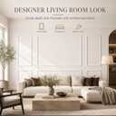 Pre-Cut Wall Molding Kit: Ready to Assemble Paintable Wainscoting Panels