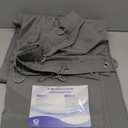 N&Y HOME 60 Inch Waffle Weave Shower Curtain with Snap-in Fabric Liner & 12 Metal Hooks Set - 60" x 72" Shower Stall Size, Hotel Style & Mesh Top Window, Machine Washable - Gray, 60x72