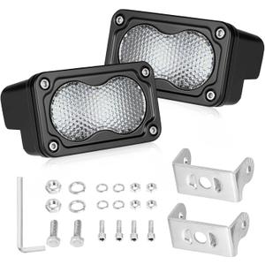 Diffused LED Pods 3 Inch 40W CREE LED Auxiliary Work Lights | High Intensity CREE LEDs Scene Lights Ditch Camper Fishing Area Lights for Trucks Pickup Camper Tractor Trailer SUV