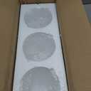Anmire 3 Pack Frosted Glass Shade, Bell Shaped Light Fixture Replacement Globe or Cover with 1-5/8-Inch Fitter for Chandelier Wall Sconce Pendant Light, G0030