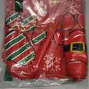 Christmas Red Tree Skirt Dog Christmas Decorations Xmas Paw Print Red Tree Mat 24 Inch Winter Xmas Decor for Home