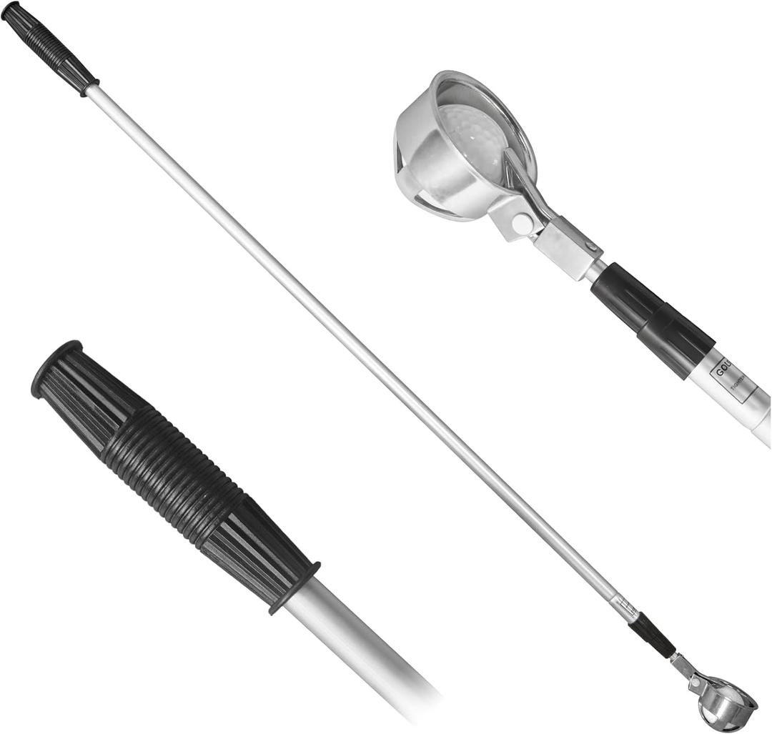 6Ft/9Ft Golf Ball Retriever for Water Telescopic, Ball Retriever Tool Golf Ball Grabber, Golf Accessories Gifts for Men Women