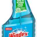 Windex Glass and Window Cleaner Spray Bottle, Packaging Designed to Prevent Leakage and Breaking, Surface Cleaning Spray, Original Blue Scent, 23 Fl Oz