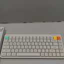 Nuphy Node75 Wireless Mechanical Keyboard, 75% Hot Swappable Custom Low Profile Keyboard, 84 Keys Computer Gaming Keyboards, Supports Touch Gestures, PBT Keycaps, RGB Backlit, Bluetooth/2.4GHz/USB-C (Blush Nano Switch)