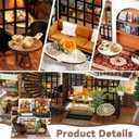 Flever Dollhouse Miniature DIY House Kit Creative Room with Furniture for Romantic Artwork Gift (Forest Teashop)