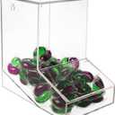 Laundry Pods Container, Acrylic Candy Dispenser with 2 Lid, Dishwasher Pod Holder for Laundry Room, Home, kitchen, Office Used- Stand or Wall Mount
