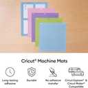 Cricut LightGrip Cutting Mat Pack (2 count, 12in x 12in) - for Explore & Maker Machines - ideal for standard paper, light cardstock & more, 14.5"L x 14"W