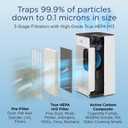 Medify MA-112 Air Purifier V3.0 with HEPA Filter | 5,948 ft Coverage in 1hr for Smoke, Wildfires, Odors, Pollen, Pets | Quiet Removal to 0.3 Microns | White, 1-Pack, XL