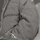 KinCam Recliner Covers, Stretch Reclining Chair Covers, Recliner Sofa Slipcovers Stripe Jacquard Recliner Couch Covers Furniture Protector Covers for Pet Kid (3 Seater, Light Gray)