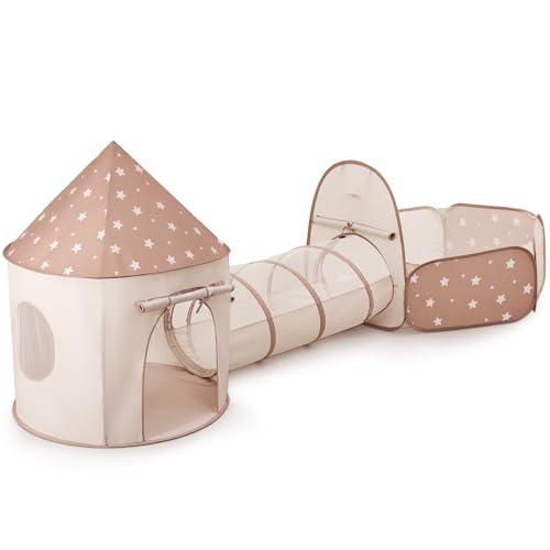 Sumbababy Kids Tent with Crawl Tunnel: Ball Pit for Toddlers - Ball Pit Tunnels for Young Children - Pop Up Baby and Toddler Tent for Indoor & Outdoor