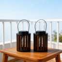 Solar Lanterns Outdoor Waterproof Suitable for Gardens Backyard, Patio Decor, Birthday Gifts for Women Mom Grandma, Hanging Garden Lights for Outside